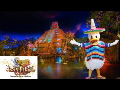 Walt Disney World EPCOT Gran Fiesta Tour Boat Ride in Mexico 4k