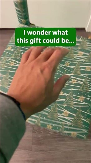 POV unwrapping your holiday present gift