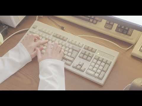 NMB RT8756 Keyboard / Hi-Tek space invaders typing demo ASMR