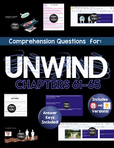 UNWIND: Comprehension Questions and Answer Keys for CHAPTERS 61-65