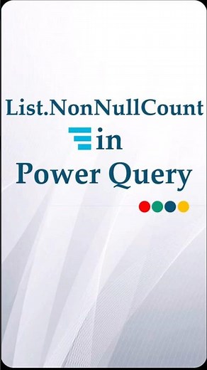 Power Query Hack: Count Only Non-Null Items!