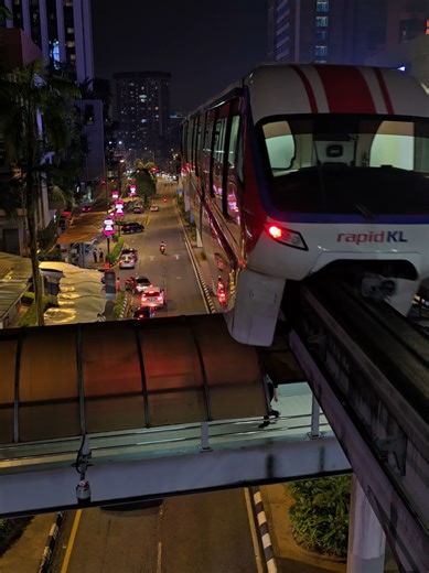 Next stop, Hang Tuah. Leaving Bukit Bintang Kuala Lumpur Malaysia LRT public transportation #kualalumpur #kualalumpurmalaysia #bukitbintang #mrt #lrt