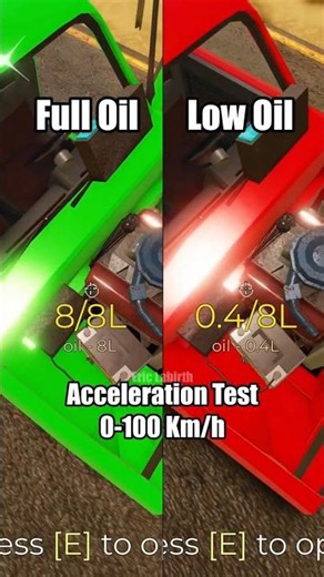 Low Engine Oil Reduces Car Performance in A Desrt #roblox #adesrt