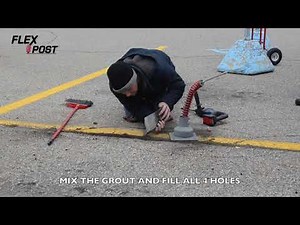 FlexPost-XL™ Installation Demo Using Heavy-Duty Asphalt Anchoring (HDAA)