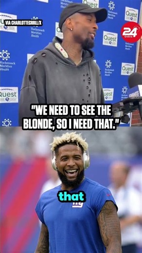 The blonde is BACK for OBJ 😮‍💨🔥 Yeah, this feels right.| NFL 24H ONLINE
