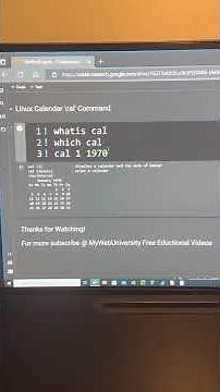 The Linux Calendar ‘cal’ command with examples