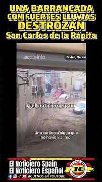 ⚠️ El desbordamiento del barranco Suis y las fuertes lluvias, destrozan San Carlos de la Rápita