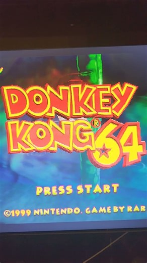 DONKEY KONG 64 START UP MENU #nintendo #VIDEOGAME #GAMER #PLAYSTATION #GAMES #XBOX #GAME #TWITCH