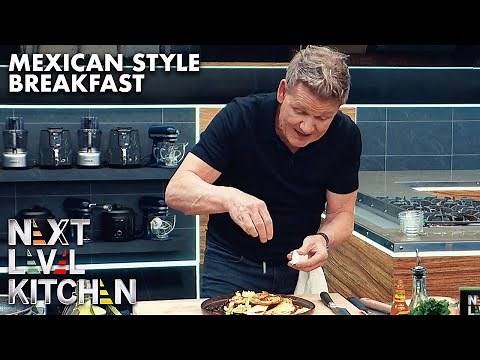 Gordon Ramsay Burns his Tortilla Cooking Breakfast with Richard Blais | Next Level Kitchen