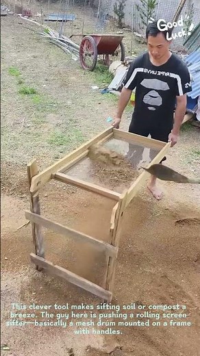 How to Sift Soil Fast with a Rolling Sieve
