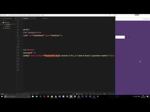 CSS Tips & Tricks #3 - CSS-only Tooltip