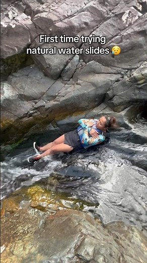 POV: First time trying Natural water slides at the El Yunque Rainforest in Puerto Rico