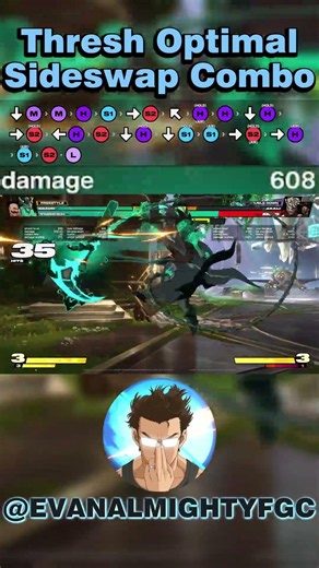 Thresh Optimal Side-Swap/Back To Corner Combo!