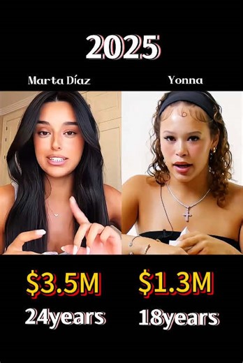 Compare the net worth of Marlon’s ex-girlfriend Marta Diaz and his current girlfriend Yonna,who is richer??and who do you prefer?#yonna #martadiaz #marta #marlon #evolution #networthcomparison #trending #viral #celebrities #foryou #usa
