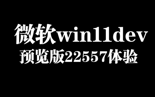 微软 Win11 Dev 预览版 22557新功能演示