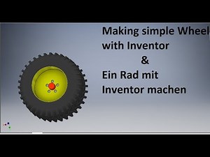 Autodesk Inventor making simple Wheel & Rad