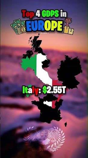 Map of TOP 4 GDPS Countries in Europe | #europe #mapping #mapper #fyp #viral #shorts #map #top