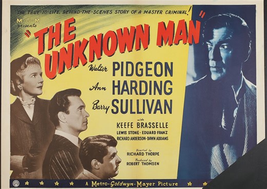 【英字】悍匪乾坤圈 The Unknown Man (1951) 理查德·索普+沃尔特·皮金+安·哈丁+巴瑞·萨里万
