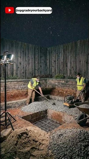 Building an Epic Corner Fire Pit from Scratch! ⛏️🔥