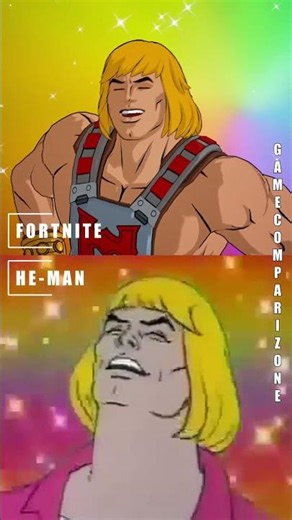 IT'S CANON NOW - Fortnite x HE MAN #comparison #shorts #meme