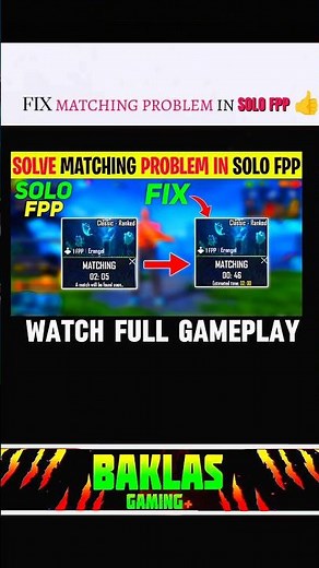 Solution Of Matching problem in solo fpp 🔥
