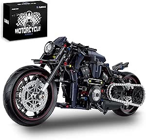 1:8 Motorcycle Building Blocks Toy Kit, 623PCS, for Adults and Motorcycle Enthusiasts, Collectible Building Toy for Adults Birthday Gifts, Build A Model Motorcycle