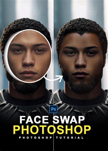 Easy Way Face Swap in Photoshop | Photoshop Beginner Tutorial #facwswap #photoshopfacwswap #photoschopshorts #photoshoptutorial | Graphics Solution Tricks