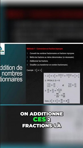 Addition de fractions simplifiée découvre ma méthode secrète !
