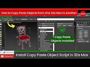 How to Copy Paste Objects from One 3ds Max File to Another