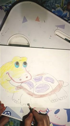 how to make a turtle 🐢 #art #drawing #painting