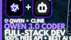 【AI分享】Qwen3 Coder颠覆编程革命！零代码开发全栈应用，免费API+混合推理重构AI开发范式_哔哩哔哩_bilibili