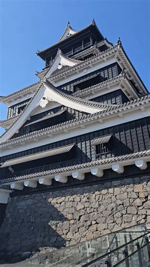 漆黒の熊本城、時を超える🏯 / Timeless Kumamoto Castle #japan #castle #熊本城 #お城 #城 #熊本