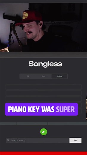 THAT PIANO KEY 😮‍💨 #songless #streamer #musicgames #challenge