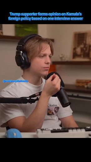 Trump supporter forms opinion Kamala,s foreign policy based on one interview answer. | Alm Disney