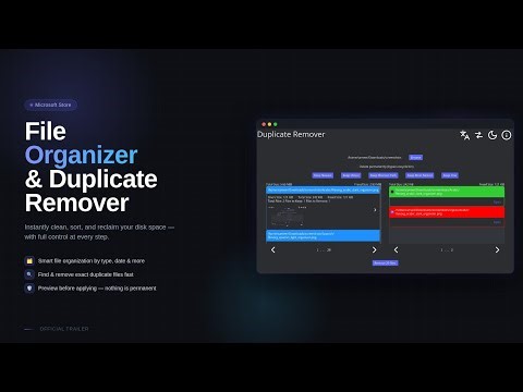 File Organizer & Duplicate Remover – Clean Up Your PC in Minutes (Microsoft Store)