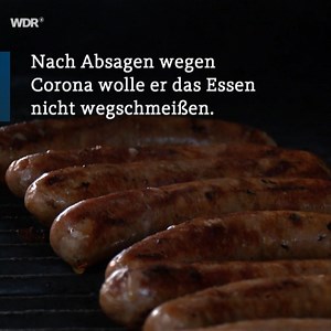 173K views · 6.3K reactions | Eigentlich waren seine Lebensmittel für Messekunden bestimmt, wegen Corona kam die Absage. Ein Caterer aus Brühl hat aber trotzdem dafür gesorgt, dass nichts verschwendet wird.  WDR aktuell hat sich das mal genauer angeschaut. | WDR | Facebook