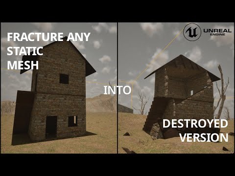 UE5 Fracture Tutorial - Super Easy Destroyed Version of Any Mesh