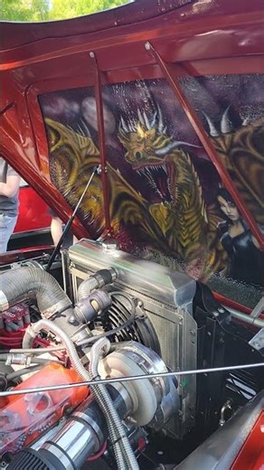 Most Insane Engine Bay Detail Ever #carshow #custom #turbo