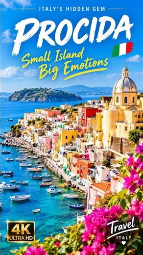 Procida Italy 🇮🇹 Island of Colors | Cinematic Coastal Escape #shorts