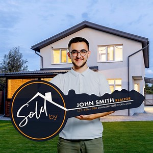 Realtor Sold Key Sign, Real Estate Photo Prop, 36-inch Wood - Etsy