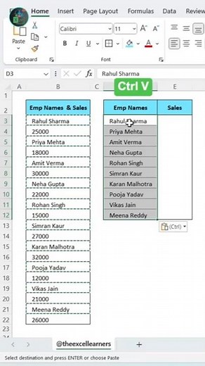 Separate Texts & Numbers in Excel | Quick Trick #excel #shorts