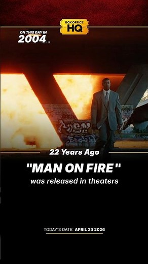 22 years ago Denzel Washington’s ‘Man on Fire’ was released. 🔥