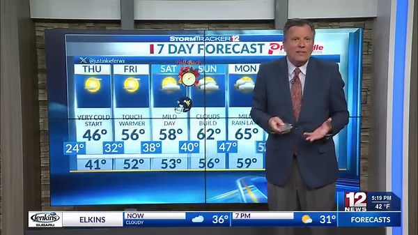 Very cold air with a few flurries remaining for the extreme NE corner of North Central West Virginia this Wednesday Evening https://trib.al/055WGhK | WBOY - StormTracker 12 | Facebook