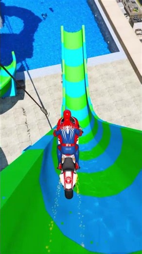 GTA 5 SPIDERMAN CRAZY JUMPS/FALLS (Funniest Moments Compilation #gta #shortvideo