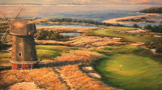 This golf course superintendent turns iconic golf holes into stunning works of art