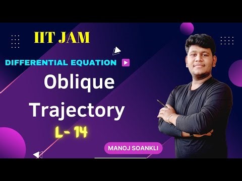 oblique trajectory || Solution of differential equation || #iitjam || #bscmaths