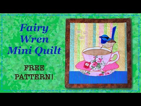 Fairy Wren Mini Quilt || FREE PATTERN || Full Tutorial with Lisa Pay