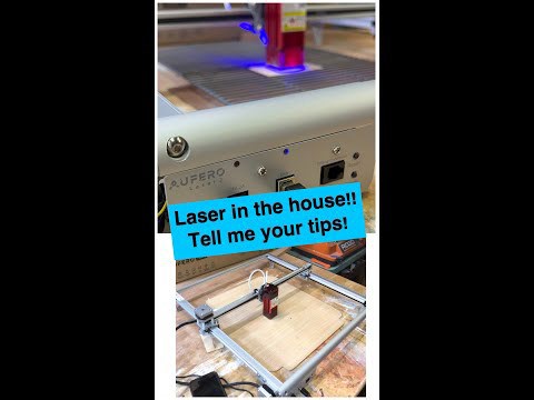 Aufero laser for my woodworking shop #woodworkingtools #laser #laserengraving
