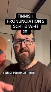 Finnish Pronunciation Part 5? 🤣 Sci-fi & Wi-Fi suggested by a friend. This must be super common across Europe in general! #Finland #language #suomi #finnish #finnishaccent | Sam Hughes VO