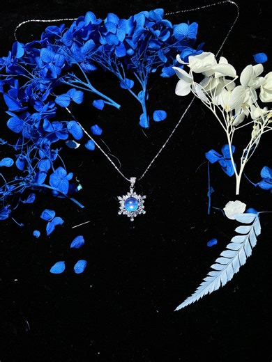 Handmade Morpho Butterfly Snowflake Necklace | Sterling Silver Pendant - Etsy